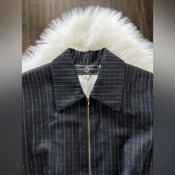 St.John sport by Marie Gray woman’s zip up suit jacket size 8 EUC - Picture 4 of 10